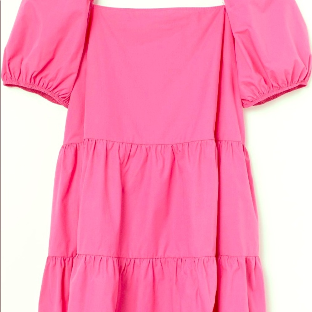 H&M cotton puff-sleeved dress